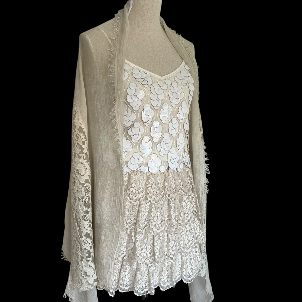 Ann Taylor Tiered Lace Skirt Size 6 Petite - Picture 15 of 16
